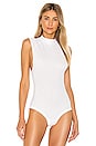 view 2 of 5 Muscle Beach Bodysuit in White