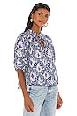 view 2 of 4 Willow Printed Blouse in Blue Combo