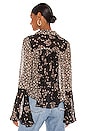 view 3 of 4 Serena Printed Blouse in Black