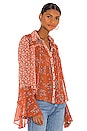 view 2 of 4 Serena Printed Blouse in Rust Combo