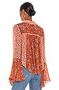 view 3 of 4 Serena Printed Blouse in Rust Combo