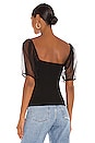 view 3 of 4 Puff Sleeve Cami in Black