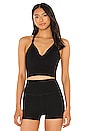 view 1 of 4 X FP Movement Good Karma Crop Top in Solid Black