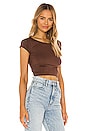 view 2 of 4 X REVOLVE Cap Sleeve Seamless Crop Top in Cappuccino