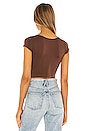 view 3 of 4 X REVOLVE Cap Sleeve Seamless Crop Top in Cappuccino