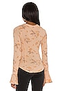 view 3 of 4 Layer Me Henley in Just Peachy Combo