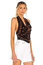 view 2 of 5 How's It Going Halter Top in Black