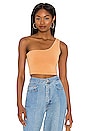 view 1 of 4 Hot Shot One Shoulder Top in Toasted Coconut