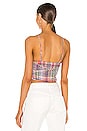 view 3 of 4 Real Love Plaid Tank in Cherry Blue