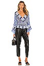view 4 of 4 Rosalie Wrap Top in Indigo Combo