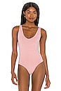 view 2 of 5 Washed Seamless Bodysuit in Washed Pink