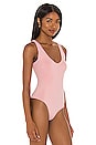 view 3 of 5 Washed Seamless Bodysuit in Washed Pink