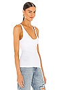 view 3 of 5 Seamless V Neck Cami in White