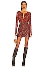 view 5 of 5 Kaya Printed Bodysuit in Chocolate