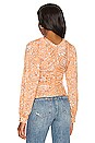 view 3 of 4 Say the Word Top in Blood Orange Combo