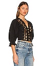 view 2 of 4 Louella Embroidered Top in Black