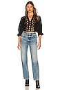 view 4 of 4 Louella Embroidered Top in Black