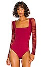 view 2 of 5 Must Be Love Bodysuit in Wine