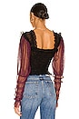 view 3 of 5 X REVOLVE Nothing Sweeter Top in Plum Jam & Black