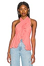 view 1 of 4 Chrissy Cross Tank in Burnt Coral