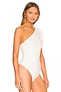 view 3 of 5 Somethin Bout You Solid Bodysuit in Ivory