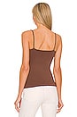 view 3 of 4 Seamless V Neck Cami in Chocolate Lava