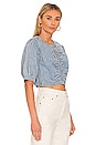 view 2 of 4 x We The Free Eloise Denim Crop Top in Light Indigo