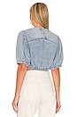 view 3 of 4 x We The Free Eloise Denim Crop Top in Light Indigo