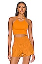 view 1 of 4 x FP Movement Cropped Run Tank in Russet Orange