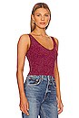 view 2 of 5 Lurex Solid Rib Brami in Berry Wine Combo