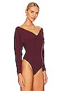 view 3 of 5 Lovin This Feeling Bodysuit in Fig Jam