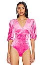 view 2 of 5 Don't You Wish Bodysuit in Pink Phenom