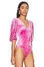 view 3 of 5 Don't You Wish Bodysuit in Pink Phenom
