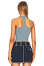 view 3 of 4 Hayley Racerback Brami in Blue Wave