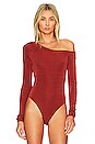view 2 of 5 That's Hot Bodysuit in Cherry Chai