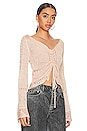 view 2 of 4 Zinnia Top in Pink Sand Combo