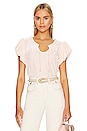 view 1 of 4 ТОП С КОРОТКИМ РУКАВОМ FREE PEOPLE TERESE in Pink Tint