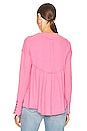view 3 of 4 TOP MANCHES LONGUES FREE PEOPLE OH MY BABYDOLL in Pink Carnation