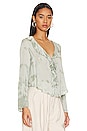 view 2 of 4 BLUSA FREE PEOPLE SASCHA in Sage Combo