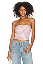 view 1 of 4 Leilani Tube Top in Pink Gingham