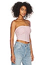 view 2 of 4 Leilani Tube Top in Pink Gingham