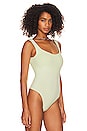 view 3 of 5 X Intimately FP Clean Lines Bodysuit in Lime Sorbetto