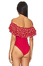 view 4 of 5 BODY WE THE FREE GOOD LUCK in Red Combo