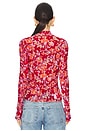 view 3 of 4 TOP MALLA FREE PEOPLE CHARLIE in Red Combo