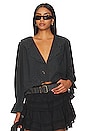 view 1 of 4 TOP BRODÉ FREE PEOPLE MAISIE in Black