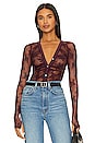 view 1 of 5 x Intimately FP Light Year Bodysuit In Precious Wine in Precious Wine