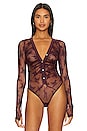 view 2 of 5 x Intimately FP Light Year Bodysuit In Precious Wine in Precious Wine