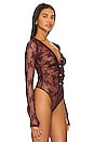 view 3 of 5 x Intimately FP Light Year Bodysuit In Precious Wine in Precious Wine