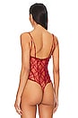 view 4 of 5 x Intimately FP If You Dare Bodysuit In Cranberry in : Cranberry