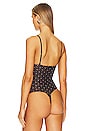 view 4 of 5 x Intimately FP Night Rhythm Corset Bodysuit in in Black Dot Combo